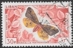 Stamps Lebanon -  mariposas