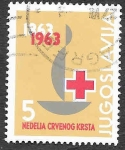 Stamps Yugoslavia -  RA28 - Centenario de la Cruz Roja Internacional