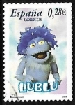 Stamps Spain -  Dibujos animados - Los Lunnis - Lulila