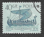 Stamps Poland -  1128 - Barcos Antiguos