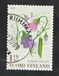 Sellos de Europa - Finlandia -  1870 - flora, lathyrus odoratus, guisante de olor