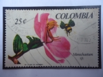 Stamps Colombia -  Monochaetum Sp - Serie: Exposición Nacional de Orquideas- 1a Ed.