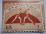 Stamps San Marino -  Boxeo - Rep. Di San Marino - Pro Sport 2nd set- Eventos Deportivos.