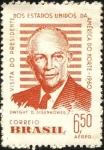 Stamps Brazil -  Visita a Brasil del presidente de EEUU, D. EISENHOWER