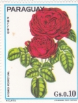 Sellos de America - Paraguay -  ROSAS HIBRID PERPETUAL 