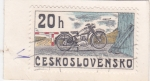 Stamps Czechoslovakia -  MOTOCICLETA- CZ 150- STRAKONICE