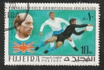 Stamps United Arab Emirates -  104 - Mundial de fútbol en Mexico, B. Charlton