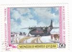 Sellos de Asia - Mongolia -  avión de transporte militar