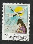 Stamps Hungary -  3141 - Cuento, La grulla blanca