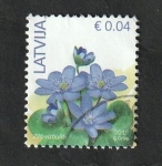 Stamps Latvia -  1034 - Flor, anemonas azules