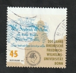 Stamps Germany -  3138 - Bicentenario de la Universidad Frederic Guillauma de Bonn