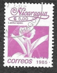 Stamps Nicaragua -  1520 - Laelia Especiosa