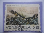 Stamps Venezuela -  Tigra Cazadora (Spilotes  pullatus) -. Serie: Serpientes.