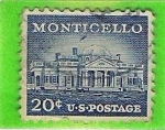 Sellos de America - Estados Unidos -  Monticello