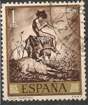 Stamps Spain -  Mariano Fortuny Marsal. ED 1856