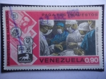 Stamps Venezuela -  Ministerio de Hacienda-Serie:Paga Tus Impuestos -Mas Asistencia Médica-Médicos en quirófano