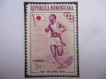 Sellos de America - Rep Dominicana -  Maratón-1936-Kee Chung Sohn (1912-2002)- Primer medallista surcoreano -Juegos Olímpicos de Berlín.