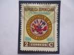 Stamps Dominican Republic -  OEA-75°Aniversario (1890-1965)-Organización de los Estados Americanos. - Emblema.