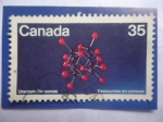 Sellos de America - Canad -  Uranium Resources-Estructura Molécular Mineral de Uranio - Recursos de Uranio.