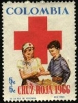 Sellos del Mundo : America : Colombia : Cruz Roja 1966