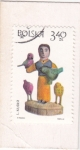 Stamps Poland -  Mujer con pájaros