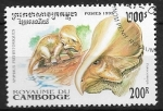 Stamps Cambodia -  Animales prehistóricos - Protoceratops