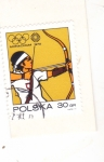 Stamps Poland -  OLIMPIADA MUNICH'72 tiro con arco