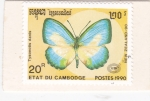 Stamps Cambodia -  Mariposa