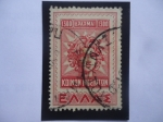 Stamps : Europe : Greece :  Sello Dodecaneso de 1912 - Regreso de las Islas Dodecanes a Grecia .- Sello de 1300 Dracma, Gr.