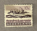 Stamps Netherlands -  Pesqueros