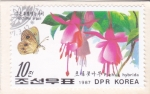 Sellos de Asia - Corea del norte -  Mariposa