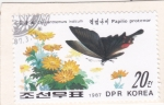 Sellos de Asia - Corea del norte -  Mariposa