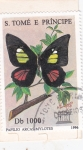 Stamps So Tom and Prncipe -  Mariposa