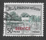 Stamps Pakistan -  O86 - Jardines de Shalimar