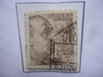 Stamps Spain -  Ed:1057-Generalísimo Fco. Franco- Busto a la Derecha- Escudo de Armas- Serie:General Franco (1)- Sin