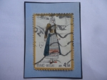 Stamps : Europe : Greece :  Traje - Ciudad de Megara Attica - Serie Cultura Nacional.