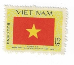 Sellos de Asia - Vietnam -  Bandera