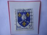 Sellos de Europa - Francia -  Saintonge - Condado Histórico Francés - Escudo de Armas Provinciales.