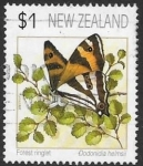 Stamps New Zealand -  mariposas