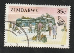 Sellos de Africa - Zimbabwe -  205 - Autocares