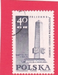 Stamps Poland -  Monumento a los Partisanos de la Guardia Popular en Polichno