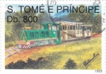 Sellos de Africa - Santo Tom y Principe -  Ferrocarril