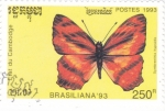 Stamps Cambodia -  Mariposa