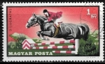 Stamps Hungary -  Equitacion - Salto de caballo