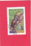 Sellos del Mundo : Europe : Bulgaria : Escarabajo ciervo (Lucanus cervus)