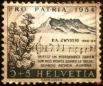 Stamps : Europe : Switzerland :  Pro-patria. Swiss Psalm of the composer Zwyssig