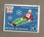 Sellos del Mundo : Europe : Romania : Olimpiadas de invierno Innsbruck 76