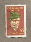 Sellos del Mundo : Europe : Romania : J.L. Caragiale, escritor