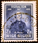 Sellos de Europa - Blgica -  Festival de cine de Bruselas, Joseph Plateau 