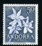 Stamps : Europe : Andorra :  Narcissus Pseudonarcissus